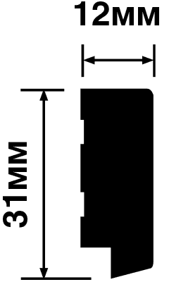 Финишный молдинг HIWOOD LF124B BR396