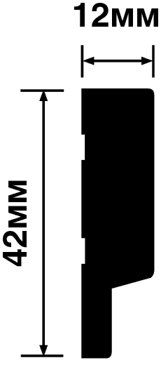 Финишный молдинг HIWOOD LF124A BU22
