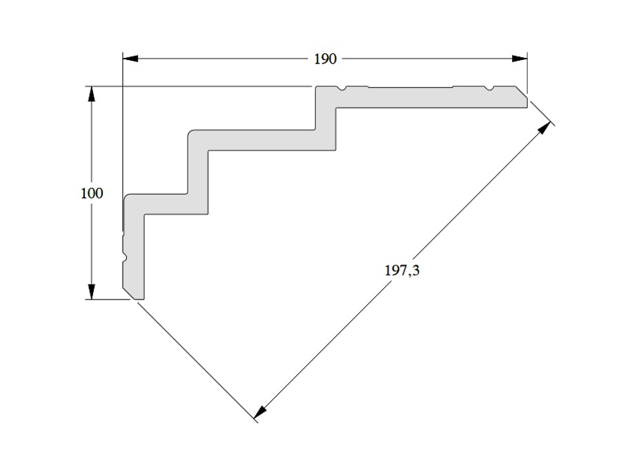 Карниз Orac Decor C392 STEPS